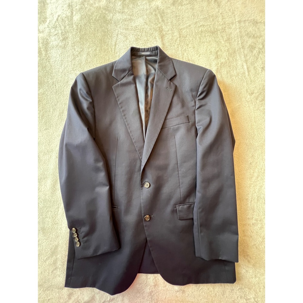 Ralph Lauren Blazer Mens 41R Navy Blue Wool Sport Coat Dillards
